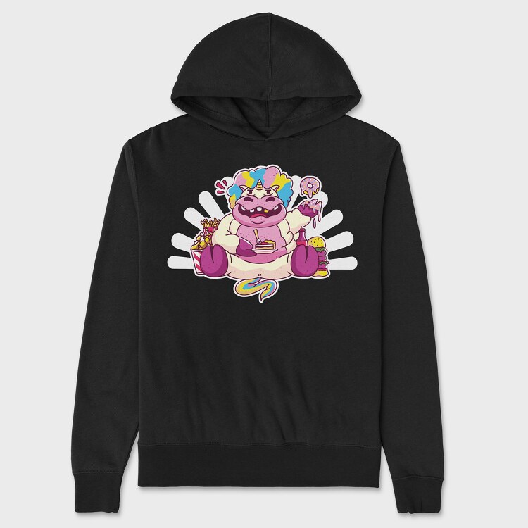 Fat Unicorn, Hanorac Oversize Barbati (Unisex)