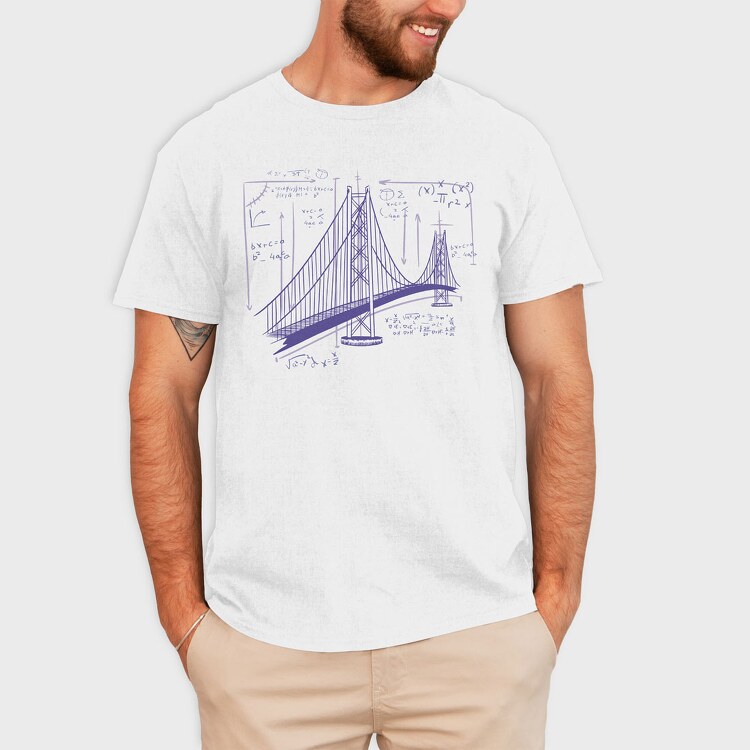 San Francisco Bridge, Tricou Barbati (Unisex)