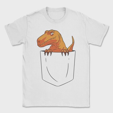 Dino Pocket, Tricou Barbati (Unisex)