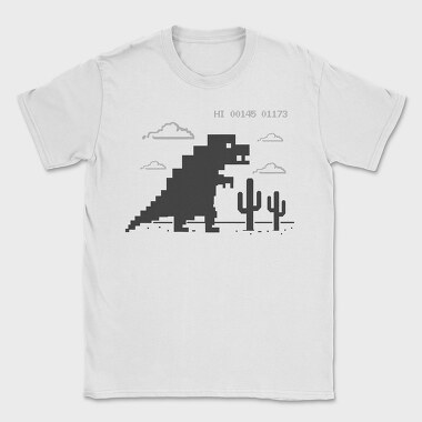 Dinosaur Game, Tricou Barbati (Unisex)