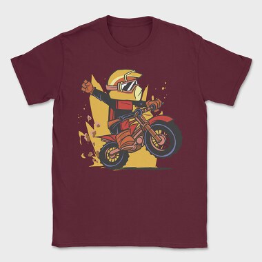 Dirt Bike Cartoon, Tricou Barbati (Unisex)