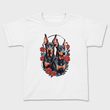 Doberman and Roses, Tricou Copii