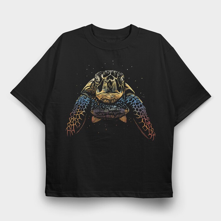 Tortoise Shell Art, Tricou Oversize Barbati (Unisex)