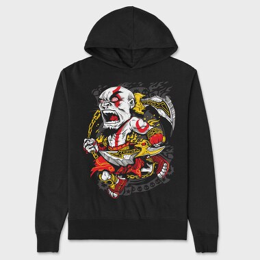 Tiger Roar Flame, Hanorac Oversize Barbati (Unisex)