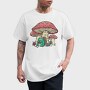 Frog Knitting Mushroom House, Tricou Barbati (Unisex)
