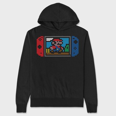 Tetris Heart, Hanorac Oversize Barbati (Unisex)