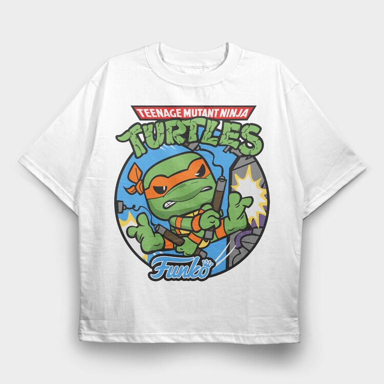 Teenage Mutant Ninja Turtles 5, Tricou Oversize Barbati (Unisex)