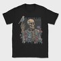 Floral Skeleton With A Bird Dove Life, Tricou Barbati (Unisex)