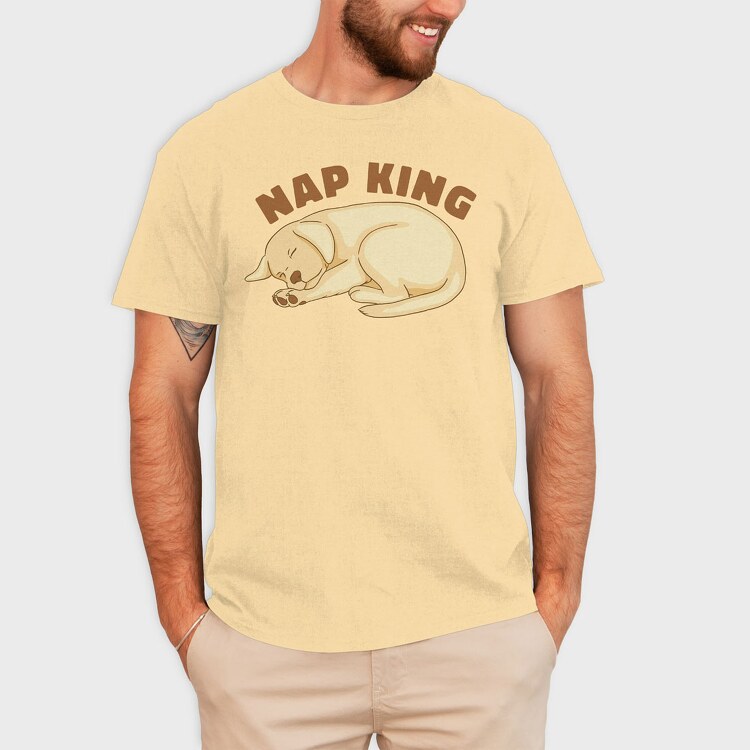 Nap King Labrador, Tricou Barbati (Unisex)