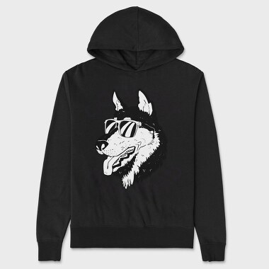 Dog Husky Dad, Hanorac Oversize Barbati (Unisex)