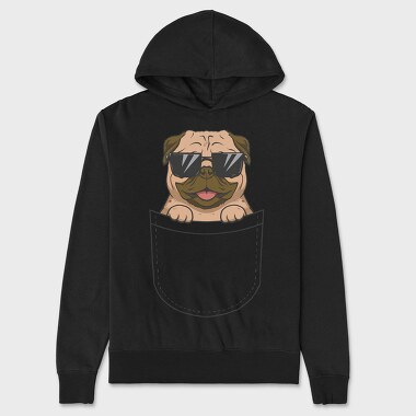 Dog in a Pocket, Hanorac Oversize Barbati (Unisex)