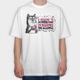 Dog Hates Everything, Tricou Oversize Barbati (Unisex)