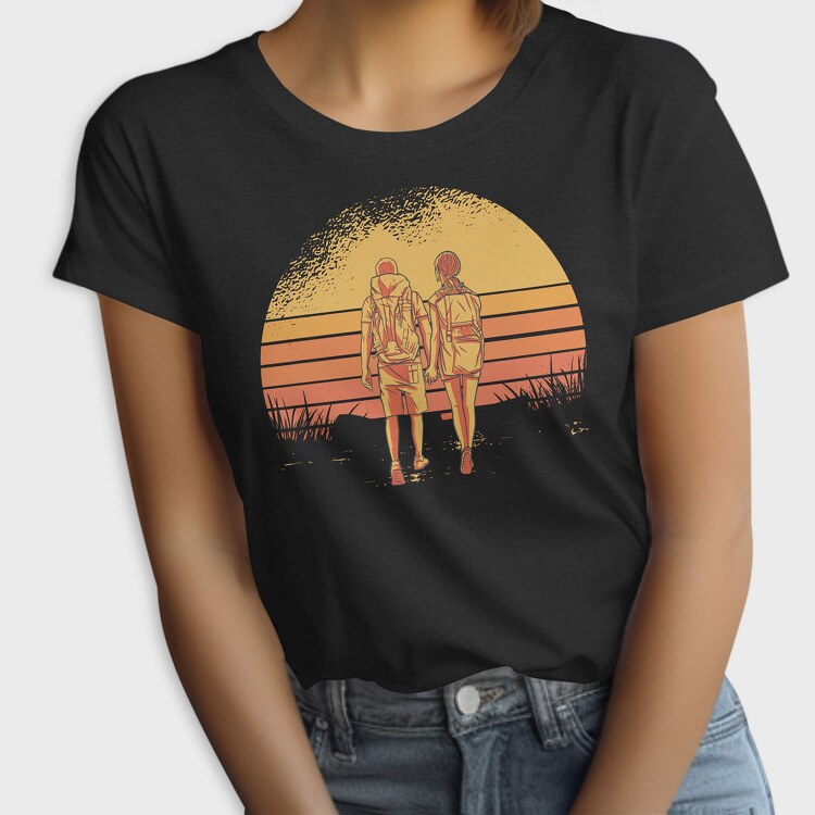 Partner Retro Sunset, Tricou Femei