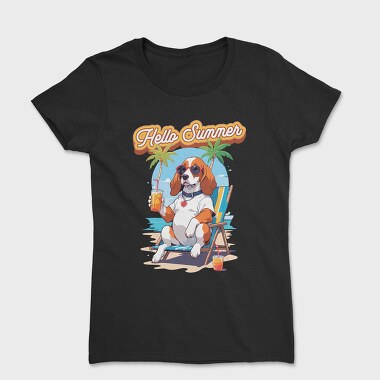 Dog Beach Hello Summer, Tricou Femei