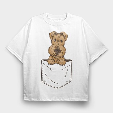 Dog Pocket, Tricou Oversize Barbati (Unisex)