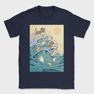 Dogs Big Wave, Tricou Barbati (Unisex)