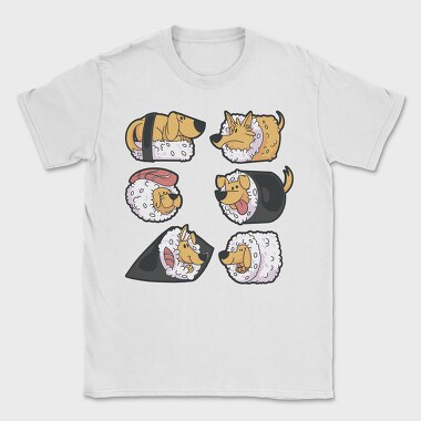 Dogs Sushi, Tricou Barbati (Unisex)