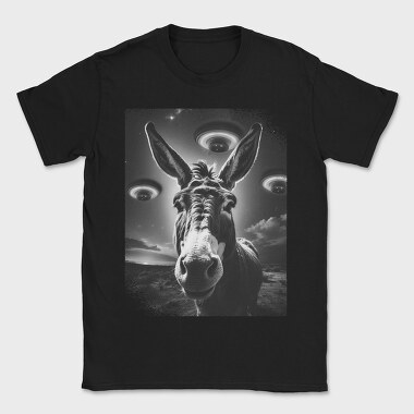 Donkey Ufo Monochrome, Tricou Barbati (Unisex)
