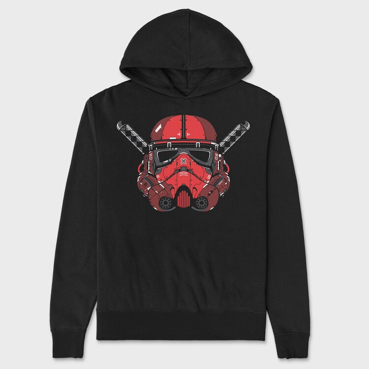 Stormtrooper Race Car, Hanorac Oversize Barbati (Unisex)