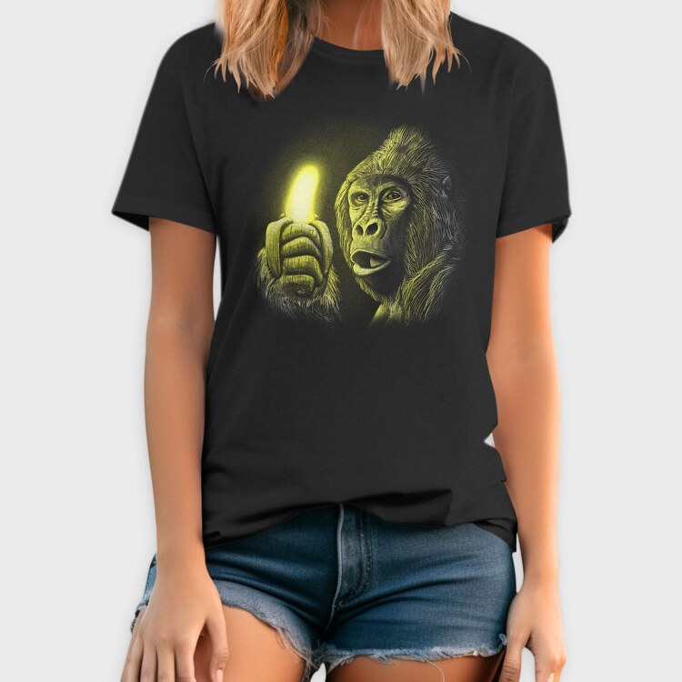 Gorilla Shining Banana, Tricou Barbati (Unisex)