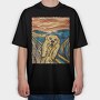 Dog Scream, Tricou Oversize Barbati (Unisex)