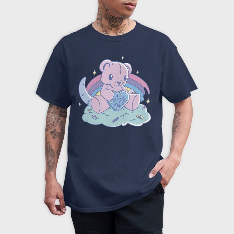 Pastel Bear, Tricou Barbati (Unisex)