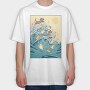 Dogs Big Wave, Tricou Oversize Barbati (Unisex)