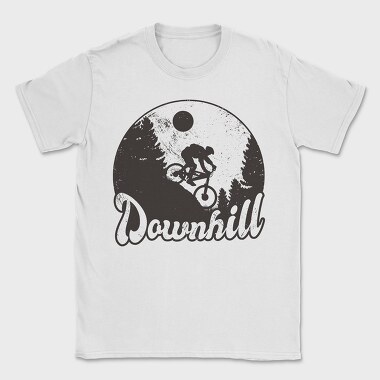 Downhill Monochrome, Tricou Barbati (Unisex)