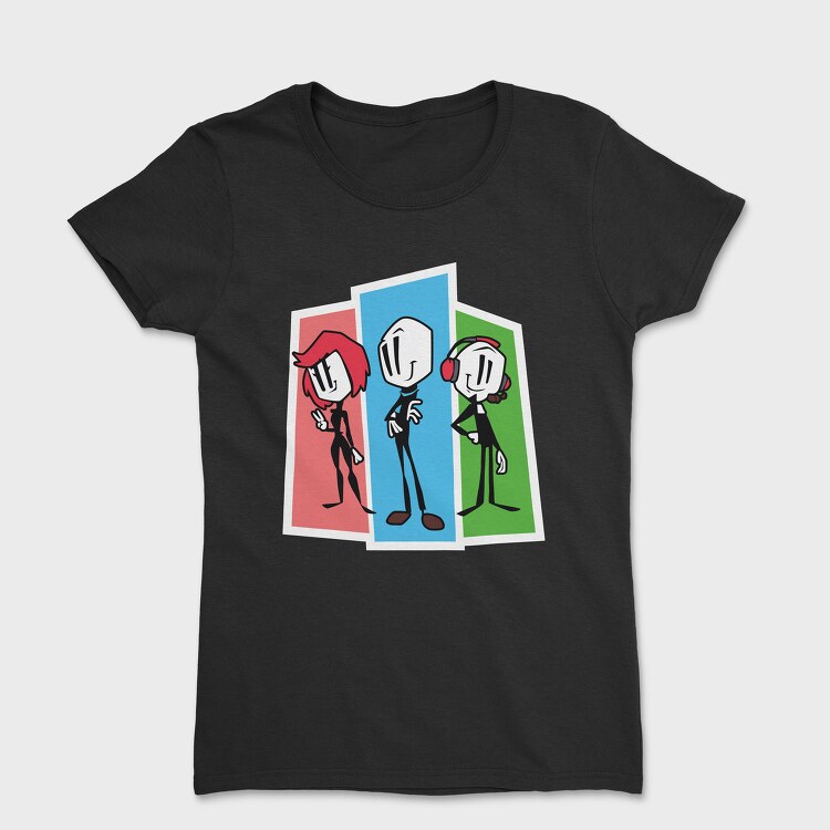 Stick Figure Trio, Tricou Femei