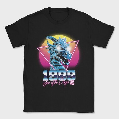 Dragon Retro Wave, Tricou Barbati (Unisex)