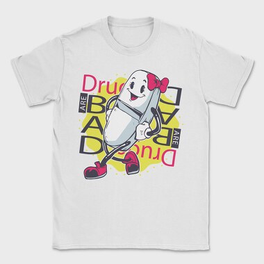 Drugs Bad, Tricou Barbati (Unisex)