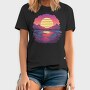 Retro Sunset View, Tricou Barbati (Unisex)
