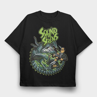 Sound The Sirens, Tricou Oversize Barbati (Unisex)