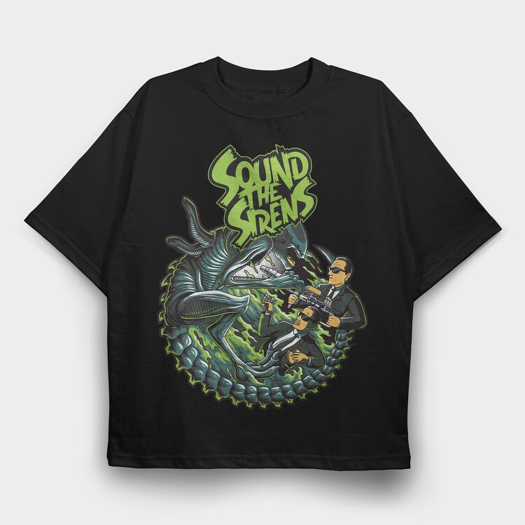 Sound The Sirens, Tricou Oversize Barbati (Unisex)