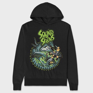 Sound The Sirens, Hanorac Oversize Barbati (Unisex)
