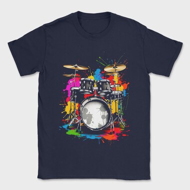 Drummer Set Colorful, Tricou Barbati (Unisex)