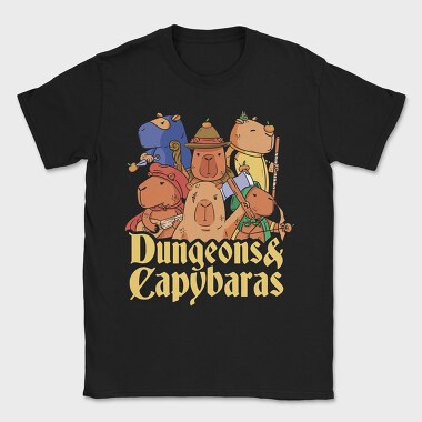 Dungeons and Capybaras, Tricou Barbati (Unisex)