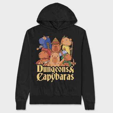 Dungeons and Capybaras, Hanorac Oversize Barbati (Unisex)