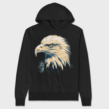Eagle Portrait, Hanorac Oversize Barbati (Unisex)