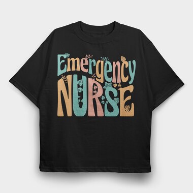 Emergency Nurse, Tricou Oversize Barbati (Unisex)