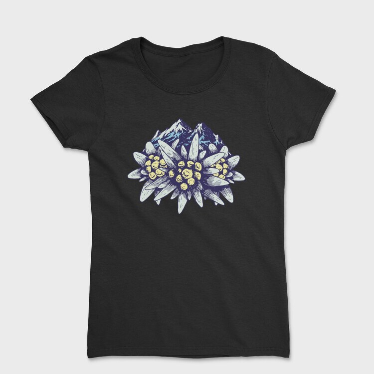 Edelweiss Flower Mountains, Tricou Femei