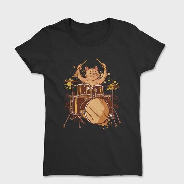 Drummer Cat, Tricou Femei
