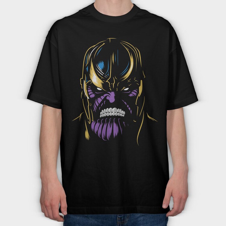 Skull Smile, Tricou Oversize Barbati (Unisex)