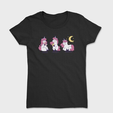 Eating Reading Sleeping Unicorn, Tricou Femei
