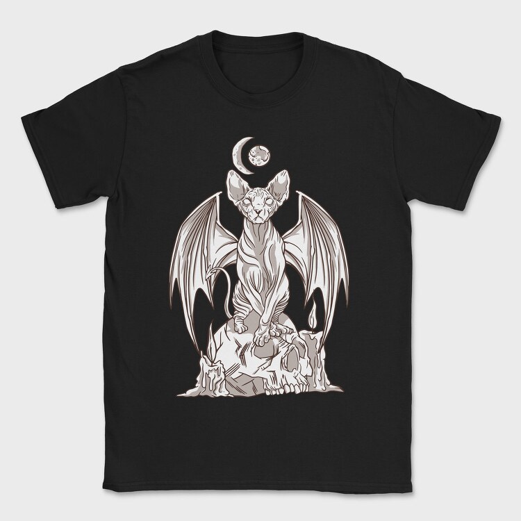 Evil Sphynx Cat, Tricou Barbati (Unisex)