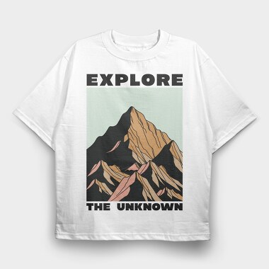 Explore the Unknown, Tricou Oversize Barbati (Unisex)