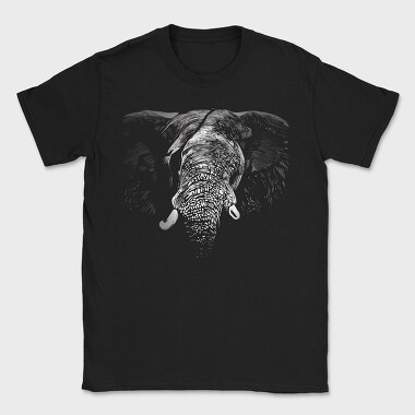 Eyepatch Elephant Portrait, Tricou Barbati (Unisex)