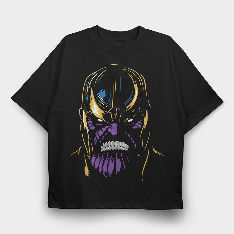 Skull Smile, Tricou Oversize Barbati (Unisex)