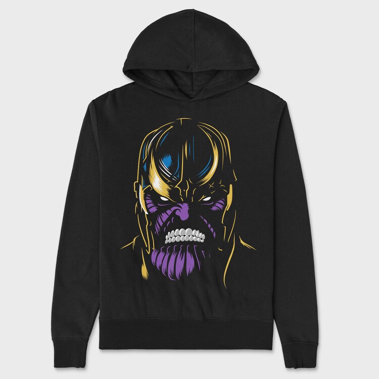Skull Smile, Hanorac Oversize Barbati (Unisex)
