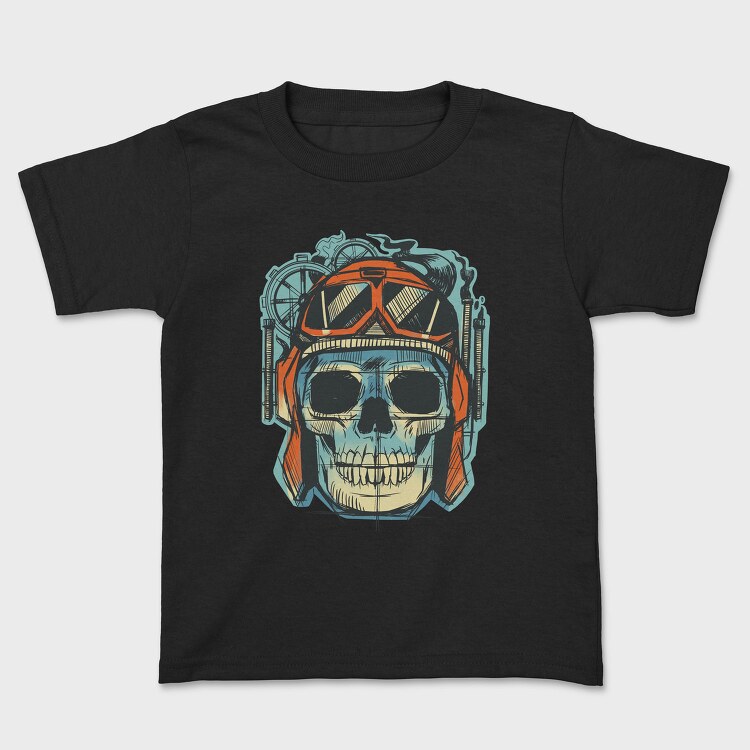 Skull Aviator Goggles, Tricou Copii